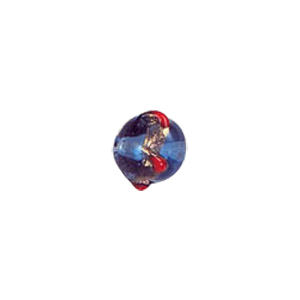 Twisted Gold band Lampworked Glass Beads 6145