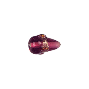 Twisted Gold band Lampworked Glass Beads 6159