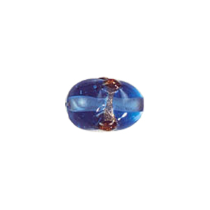 Twisted Gold band Lampworked Glass Beads 6184