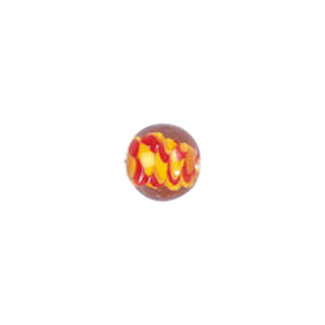 Color lined Glass Beads w or twisted stringer designs 6229