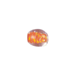 Color lined Glass Beads w or twisted stringer designs 6245