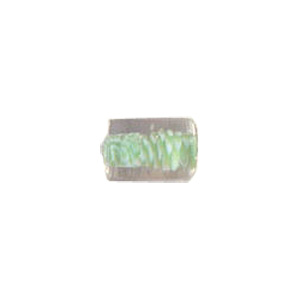 Color lined Glass Beads w or twisted stringer design 6249
