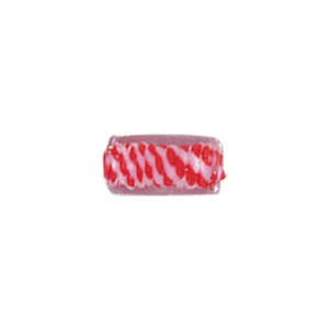 Color lined Glass Beads w or twisted stringer design 6252