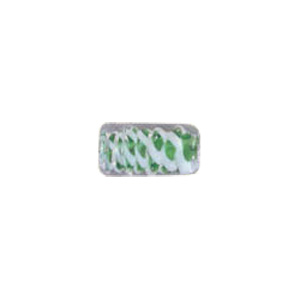 Color lined Glass Beads w or twisted stringer design 6253