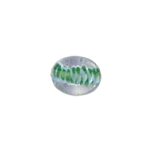 Color lined Glass Beads w or twisted stringer design 6256