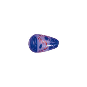 Color lined Flower pattern Lampworked Glass Beads 6277