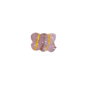 Grape shaped striped Lampworked Glass Beads 6282