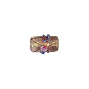 Goldstone stringer Lampworked Large–Glass Beads 6339