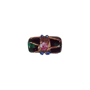 Goldstone stringer Lampworked Large–Glass Beads 6358