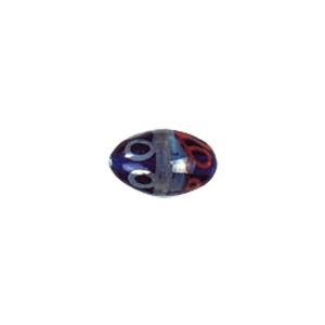 Smoked Swirled Lampworked Glass Beads 6367