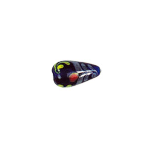 Smoked Swirled Lampworked Glass Beads 6373