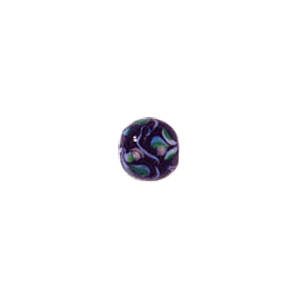 Tree and Flower design decorated Lampworked Glass Beads 6408