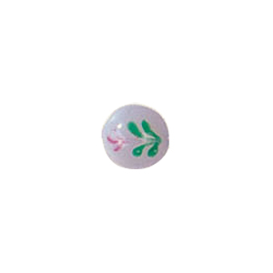 Tree and Flower design decorated Lampworked Glass Beads 6412