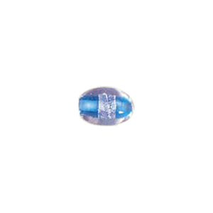 Color lined Silver foiled Glass Beads 6496