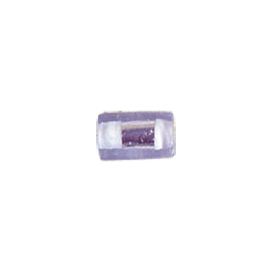 Color lined Silver foiled Glass Beads 6513