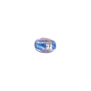 Fancy Color lined Silver foiled Glass Beads 6517