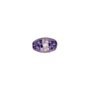 Fancy Color lined Silver foiled Glass Beads 6519