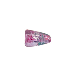 Fancy Color lined Silver foiled Glass Beads 6538