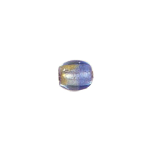 2 tone Silver foiled Glass Beads 6546
