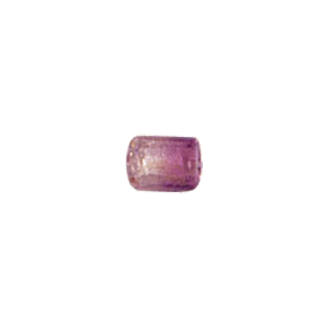 2 tone Silver foiled Glass Beads 6551