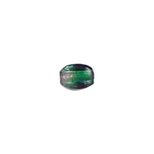2 tone Silver foiled Glass Beads 6554