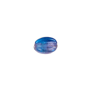 2 tone Silver foiled Glass Beads 6556