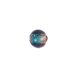 2 tone Silver foiled Glass Beads 6562