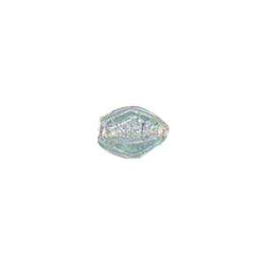 Silver foiled Glass Beads 6604