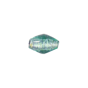 Silver foiled Glass Beads 6609