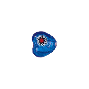 Silver foiled Millefiori lampworked Glass Beads 6616