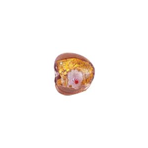 Silver foiled Millefiori lampworked Glass Beads 6618