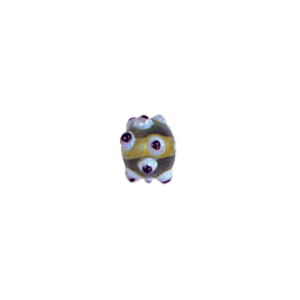 Multi layered Bumpy Lampworked fusion Glass Beads 6625
