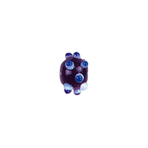 Multi layered Bumpy Lampworked fusion Glass Beads 6639
