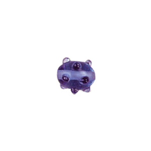 Multi layered Bumpy Lampworked fusion Glass Beads 6643