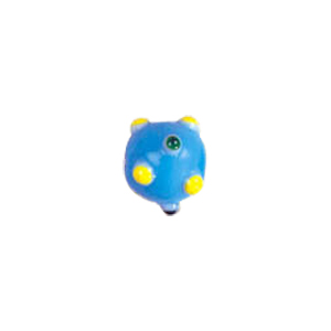 Multi layered Bumpy Lampworked fusion Glass Beads 6656