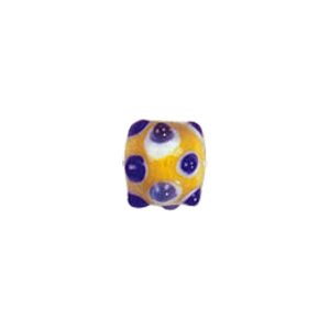 Multi layered Bumpy Lampworked fusion Glass Beads 6665