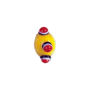 Multi layered Bumpy Lampworked fusion Glass Beads 6670