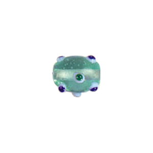 Multi layered Bumpy Lampworked fusion Glass Beads 6683