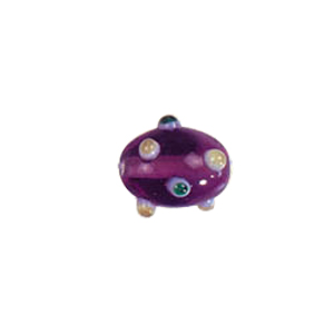 Multi layered Bumpy Lampworked fusion Glass Beads 6684
