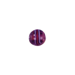 Multi colored striped Feather Glass Beads 6715