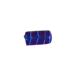 Multi colored striped Feather Glass Beads 6745