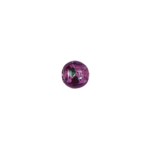Printed and spotted Silver foiled Glass Beads 6781