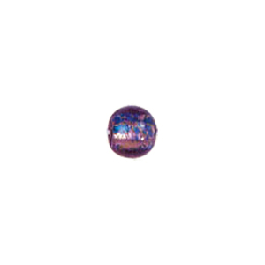 Printed and spotted Silver foiled Glass Beads 6784