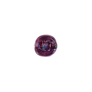 Printed and spotted Silver foiled Glass Beads 6825