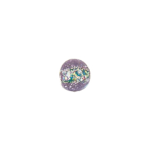 Color foiled furnace Glass Beads with Glitter 6919