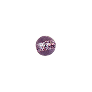Color foiled furnace Glass Beads with Glitter 6920