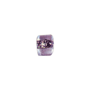 Color foiled furnace Glass Beads with Glitter 6926