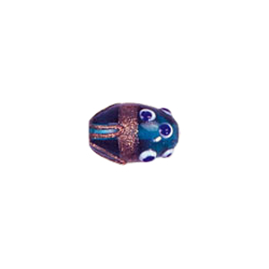 Multi layered Bumpy Lampworked fusion Glass Beads 6949