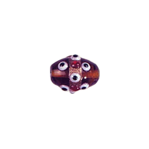 Multi layered Bumpy Lampworked fusion Glass Beads 6950