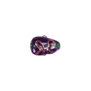 Goldstone Lampworked Glass Beads w or swirly Flowers 6977